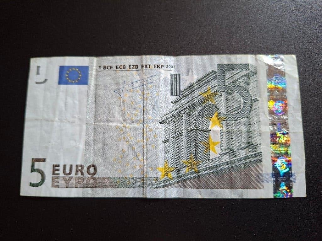2002 Frankrijk 5 euro oude serie Trichet code L027, Postzegels en Munten, Bankbiljetten | Europa | Eurobiljetten, Verzenden, Frankrijk