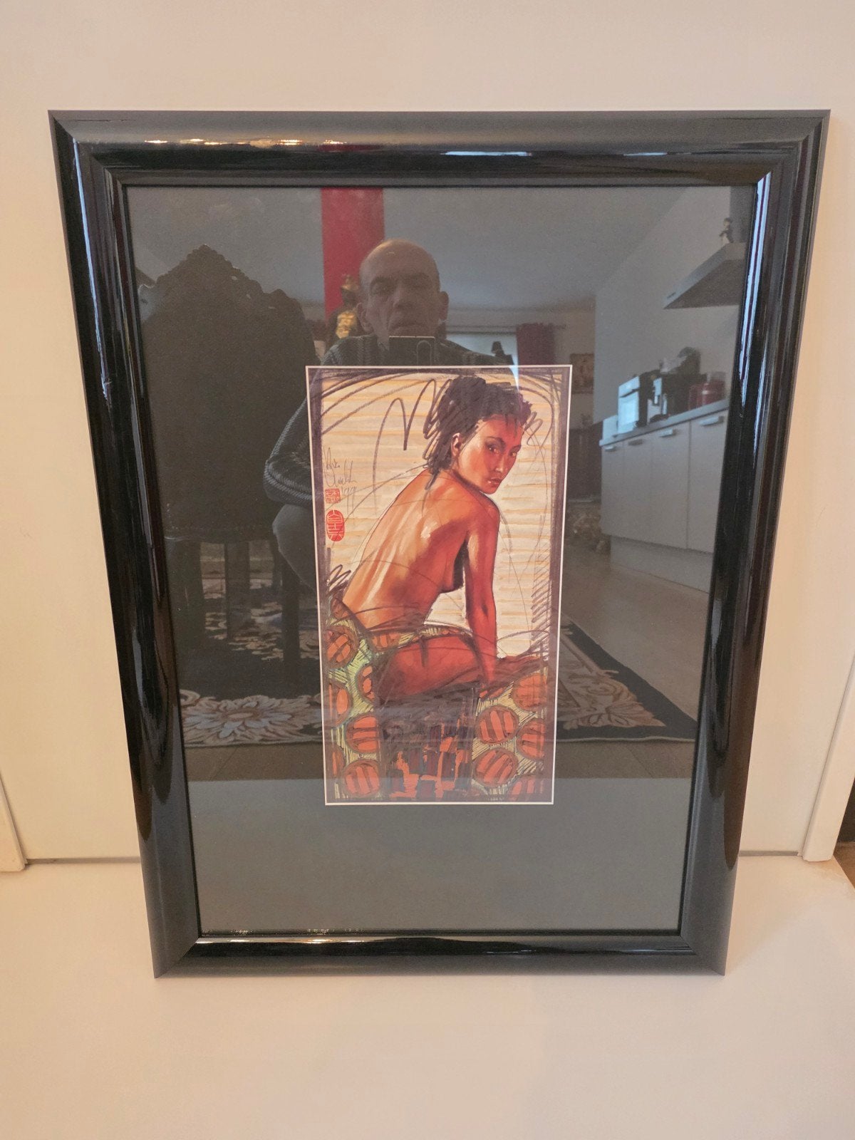 Nico Vrielink (1958) – Portret van Jeane (1991) – Handgesign, Gesigneerd, Ophalen, Lithografie