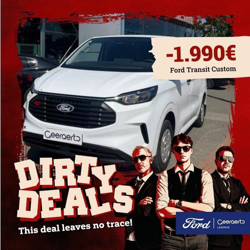 Ford Transit Custom, Auto's, Voorwielaandrijving, Stof, Gebruikt, Zwart