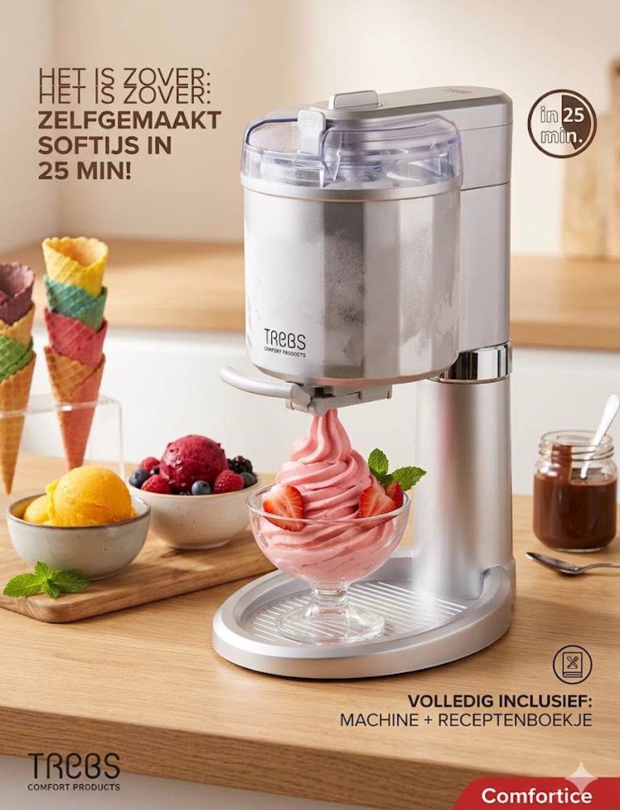 Soft ijs maschine, Elektronische apparatuur, IJsmachines, Ophalen, Zo goed als nieuw