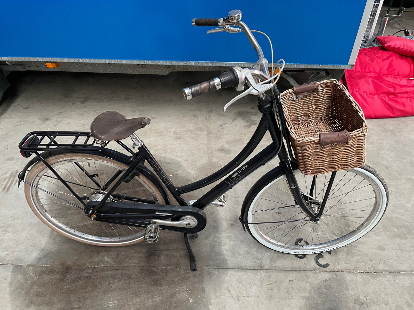 Cortina U5 damesfiets, Fietsen en Brommers, Ophalen, 56 cm of meer, Zo goed als nieuw, Handrem