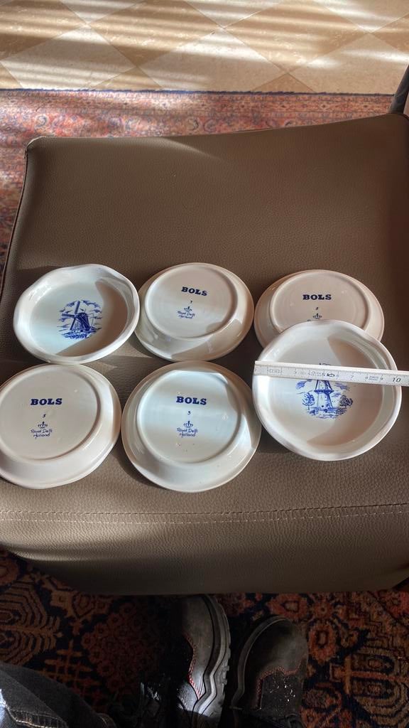 Delft blauwe bordjes voor bols, Ophalen of Verzenden