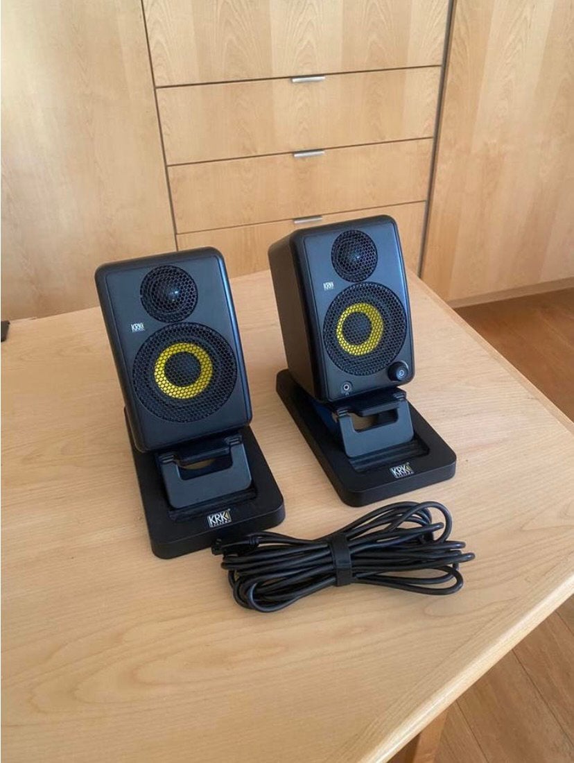 KRK GoAux 3 Enceintes Bluetooth/Bluetooth Speakers, Ophalen, Zo goed als nieuw