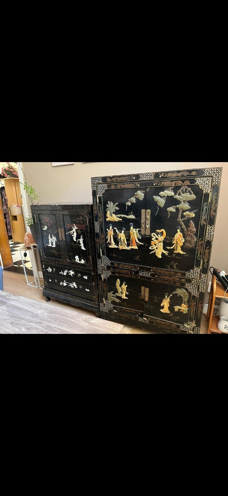 3 armoires meubles chinois à vendre, Enlèvement
