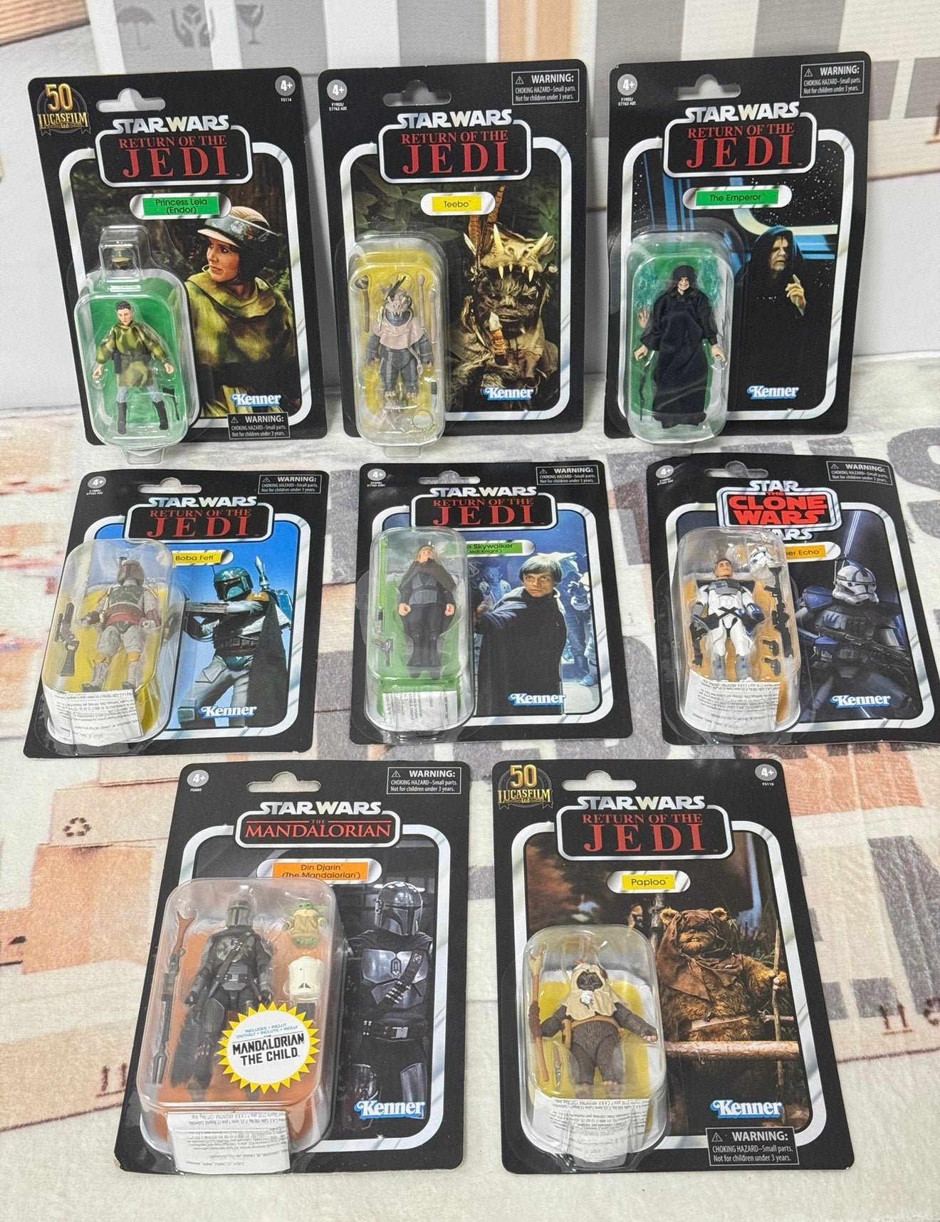 Lot de 8 figurines STAR WARS TVC Kenner Hasbro NEUVES, Collections, Enlèvement ou Envoi, Neuf, Figurine