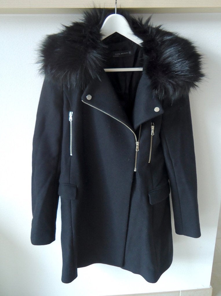 Magnifique manteau noir, Enlèvement ou Envoi, Comme neuf, Taille 36 (S), Noir