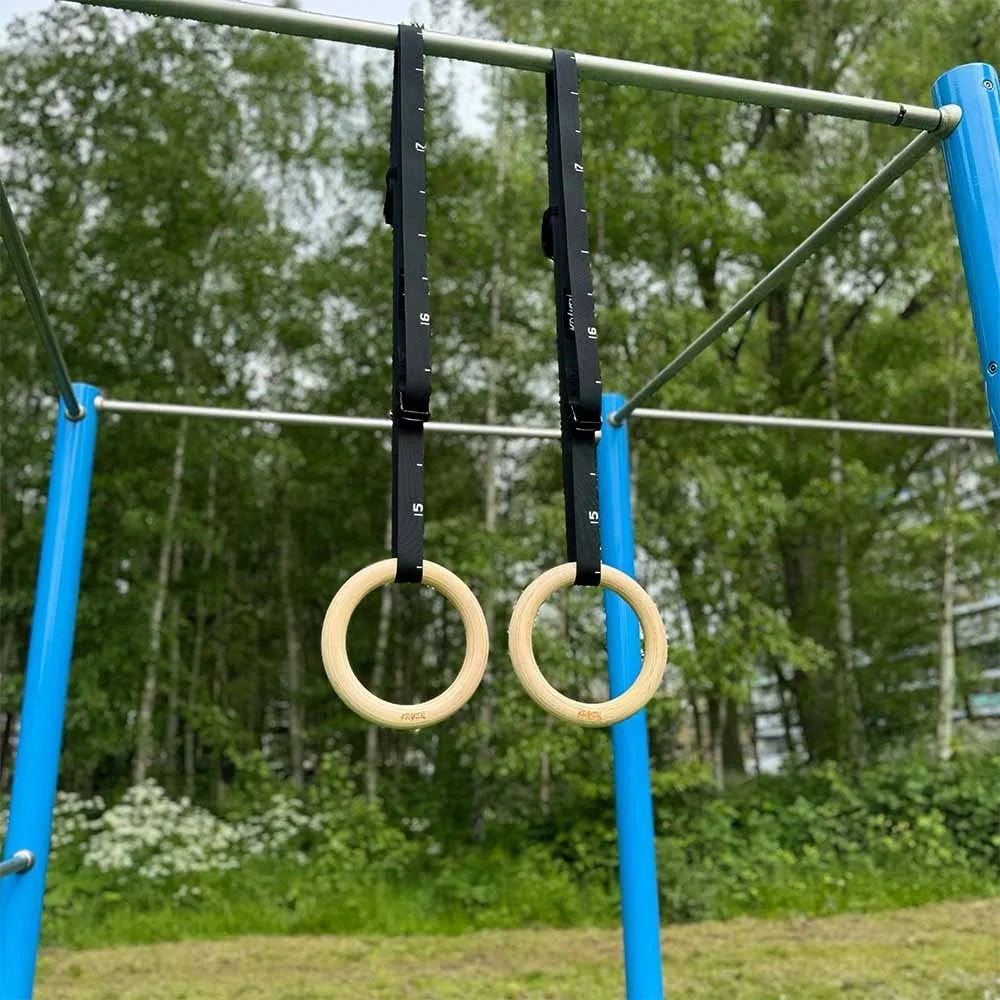 KRAKEN Gym Rings | Premium Verstelbare Turnringen met 32 mm, Sport en Fitness, Ophalen, Zo goed als nieuw