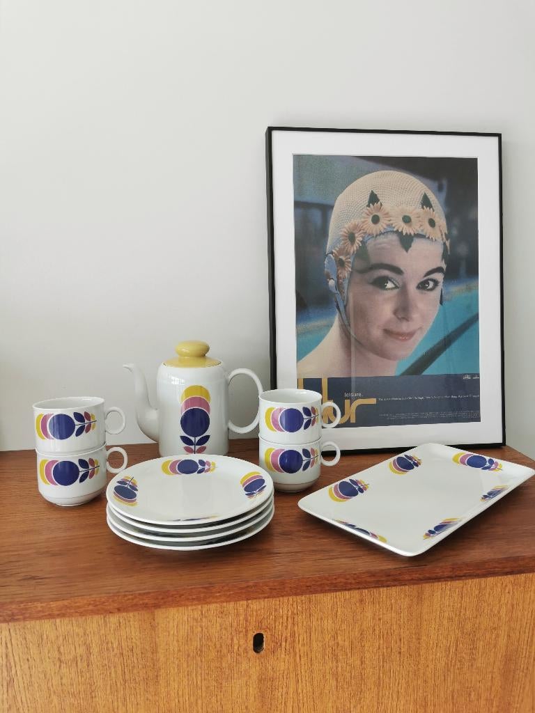 Vintage porseleinen koffieservies van Seltmann Weiden, Antiek en Kunst, Ophalen