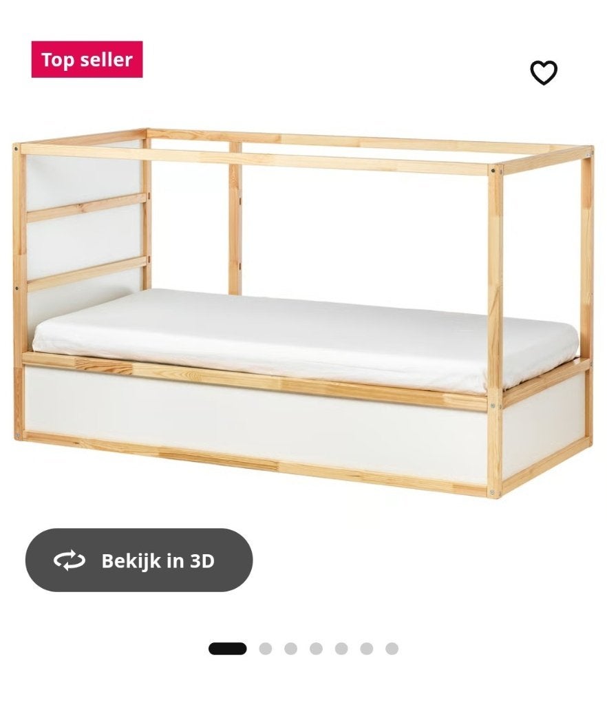 Kinderbed, éénpersoons, Ophalen, 85 tot 100 cm, Gebruikt, Hoogslaper of Stapelbed