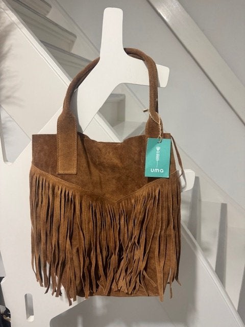 Nouveau sac Ibiza en daim marron à franges, Enlèvement ou Envoi, Neuf