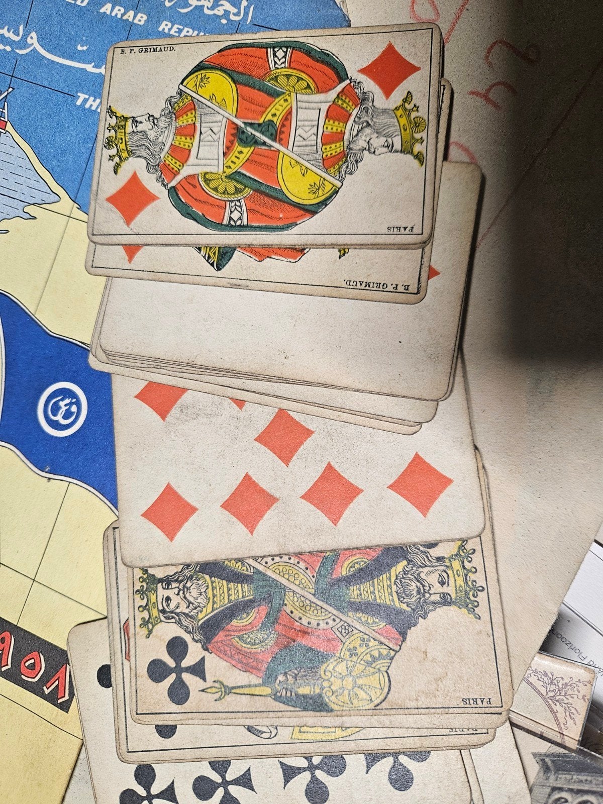 Oude speelkaarten 19de eeuw, Ophalen of Verzenden, Speelkaart(en)