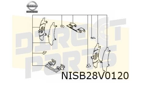 Nissan Qashqai (11/14-5/21) montageset remblokken voor Origi, Neuf, -, -, Nissan