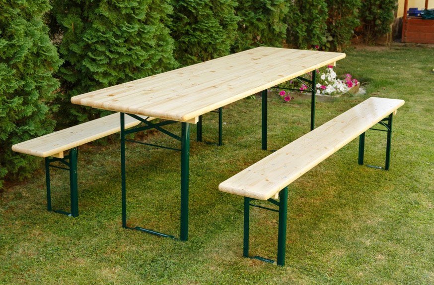 Biertafelset / picknickbanken, Tuin en Terras, Picknicktafels, Ophalen, Nieuw