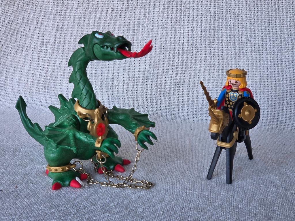 Playmobil Draak met ridder (3840), Ophalen of Verzenden, Zo goed als nieuw