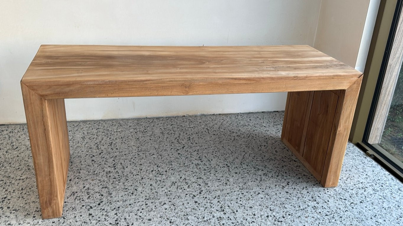 Bureau in teak, Overige typen, Gebruikt, Hout, 180 cm
