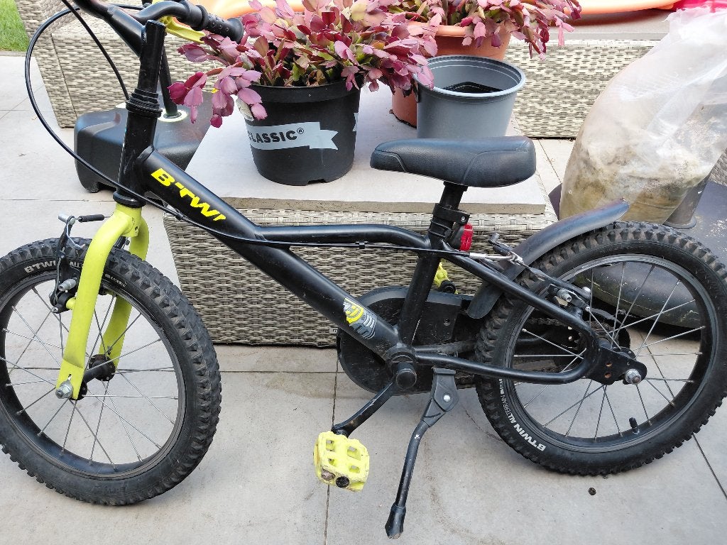 16 inch fiets B-twin, Fietsen en Brommers, Ophalen, B-TWIN, Schijfrem, 16 tot 20 inch