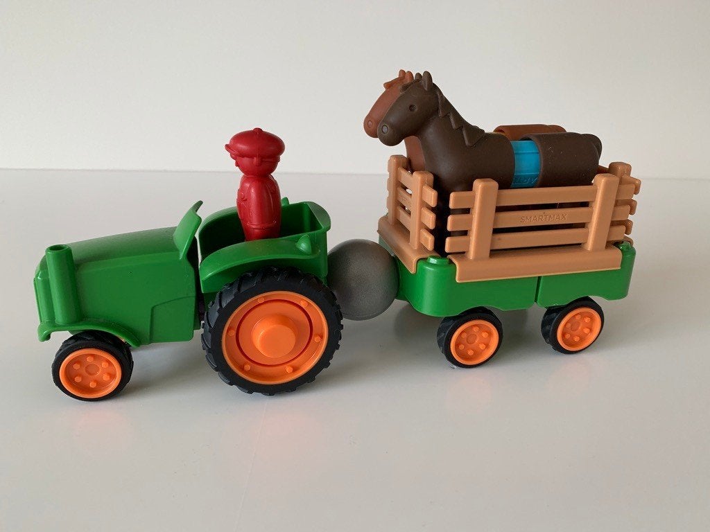 Magnetische traktor met kar, Ophalen, Zo goed als nieuw