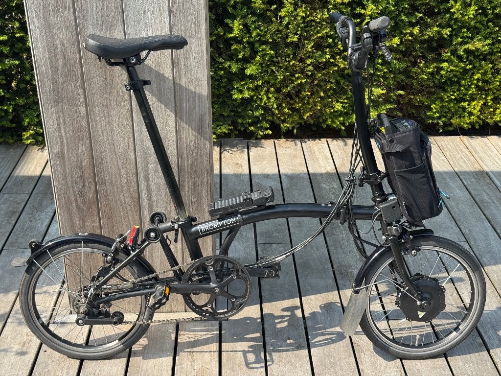 brompton C-Line Electric 6-speed, Ophalen, Gebruikt, Brompton, Velgrem
