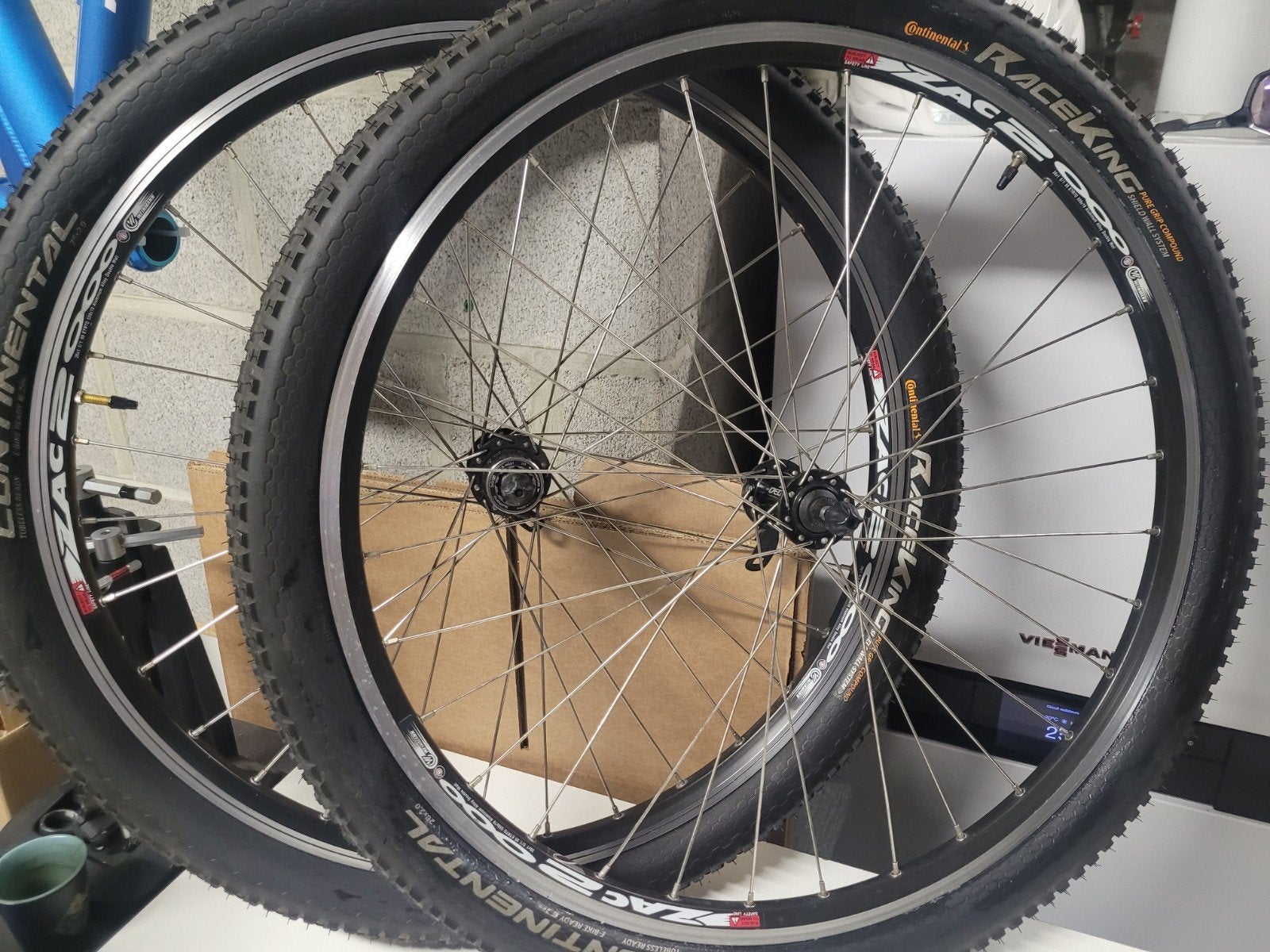 Paire roues VTT 26 Shimano Deore/zac