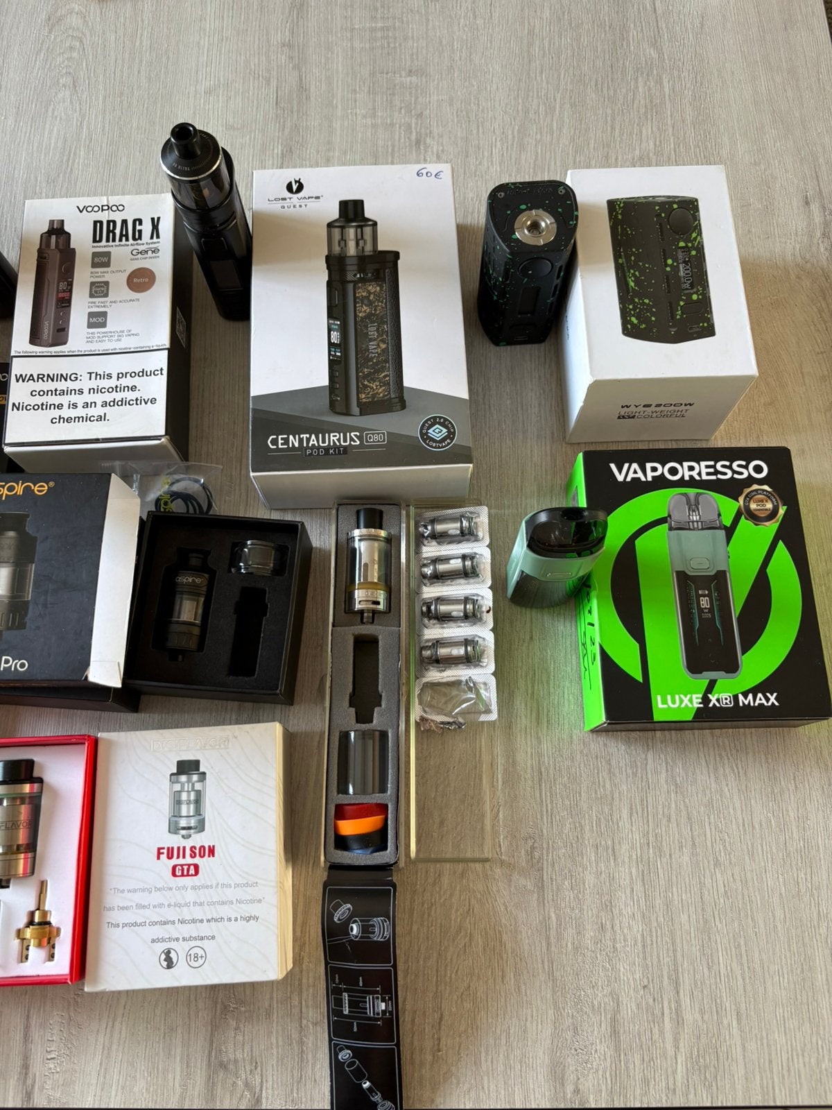 Lot de matériel de vape, Collections, Appareils électroniques, Enlèvement