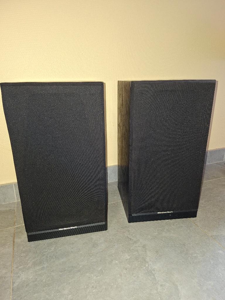 2x Mordaunt Short speakers ms35ti (80 Watt RMS), Enlèvement, Utilisé, 60 à 120 watts, Haut-parleurs Frontaux, Arrière ou Stéréo
