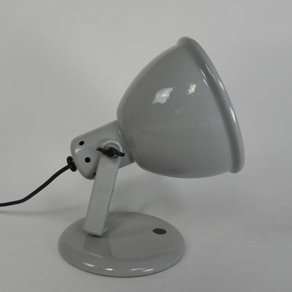 Philips Helioflux bureaulamp, grijs geemailleerd, jaren 50, Enlèvement ou Envoi