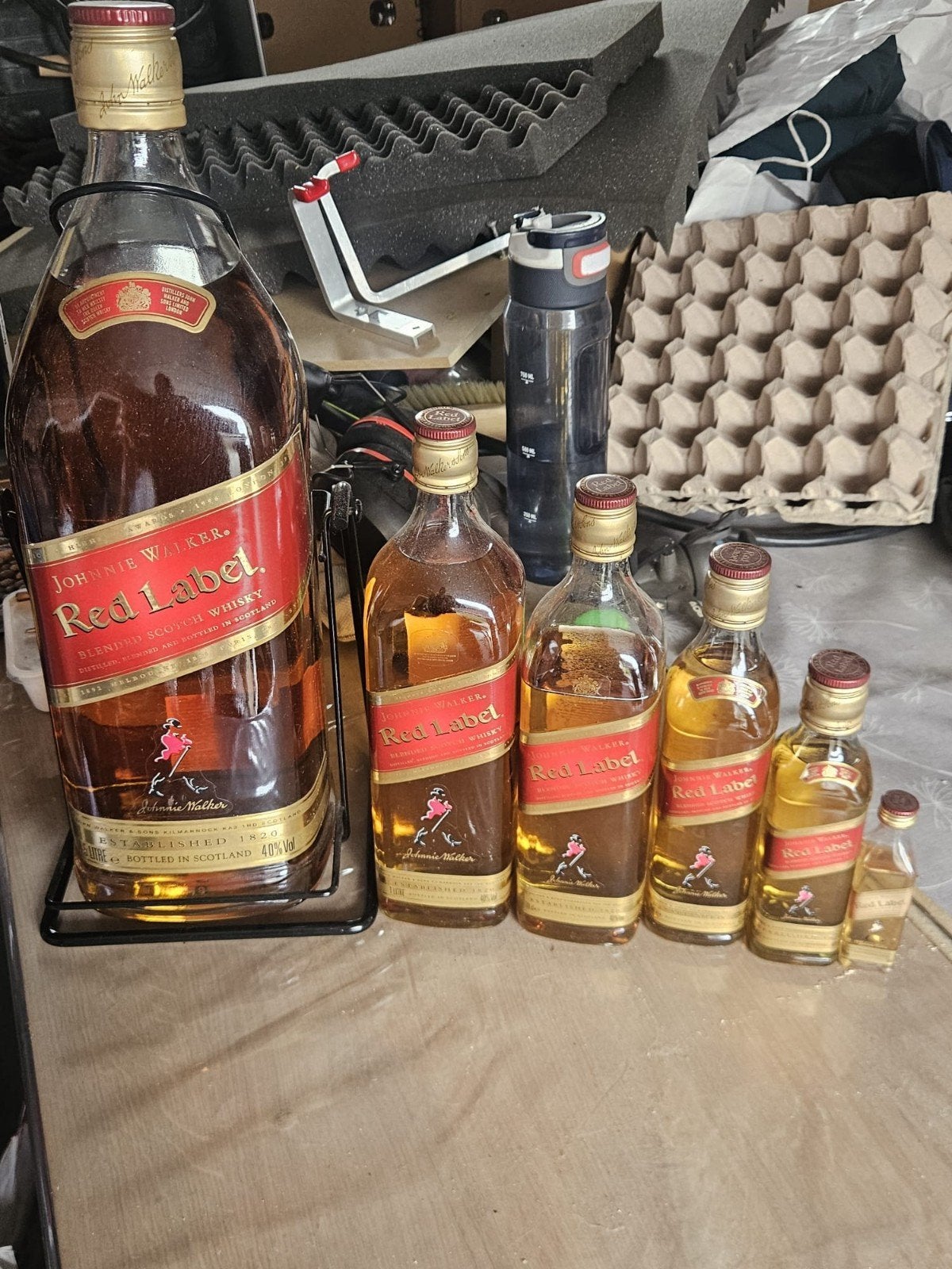 Set Johnnie Walker en Bacardi, Enlèvement
