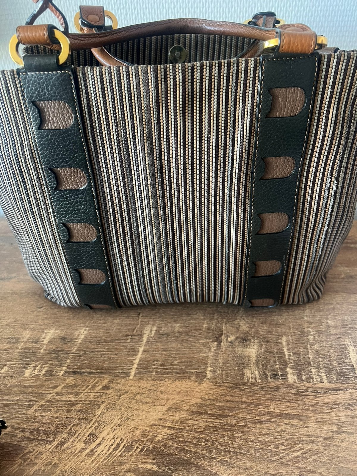 Sac Delvaux, Envoi, Utilisé, Brun, Sac à main