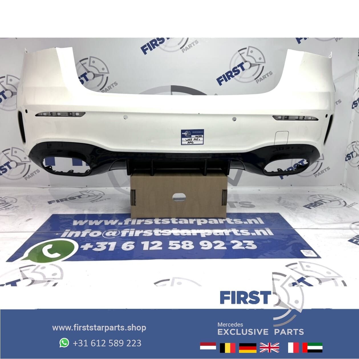 W177 A KLASSE 2024 FACELIFT A45 S AMG ACHTERBUMPER WIT Origi, Arrière, Utilisé, -, -