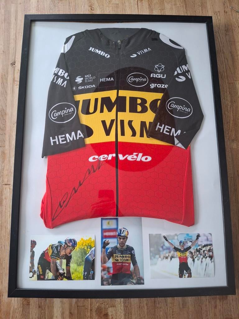 Gesigneerd truitje Wout van Aert, Verzamelen, Ophalen of Verzenden