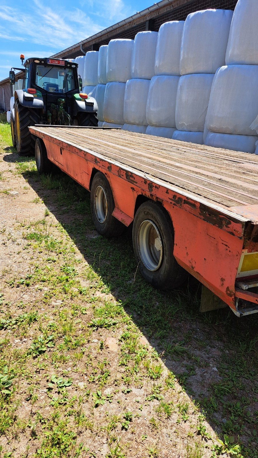 Dieplader, landbouwwagen 28t, Ophalen, Transport