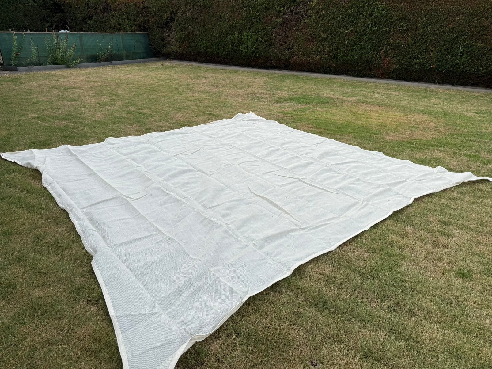 Schadumdoek 4,5x4,5m kleur creme, Ophalen, Zo goed als nieuw
