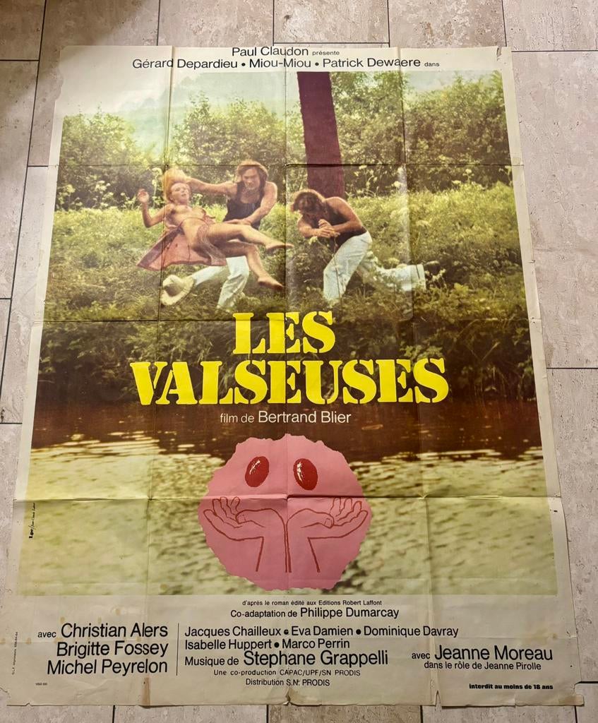 Affiche de cinéma originale vintage du film Les Valseuses, Collections, Posters & Affiches, Enlèvement ou Envoi, Rectangulaire vertical