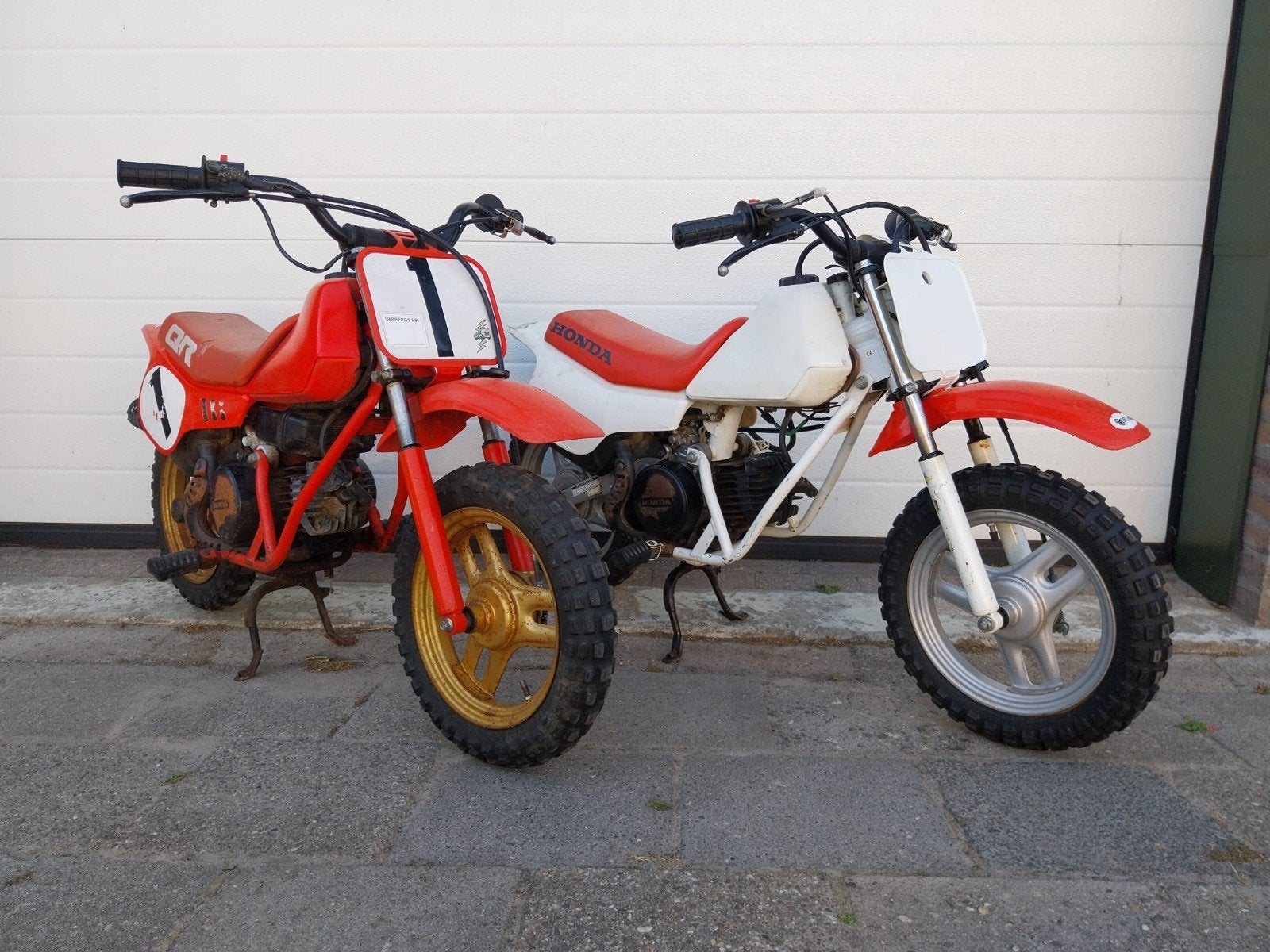 Honda qr50 1991 en 1997 twee stuks qr 50 honda mini moto qr5, Motos, Particulier