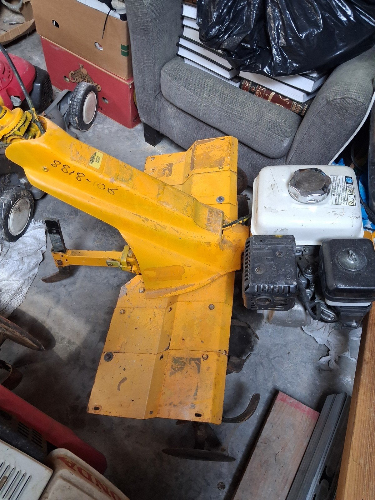 stock de material et machine