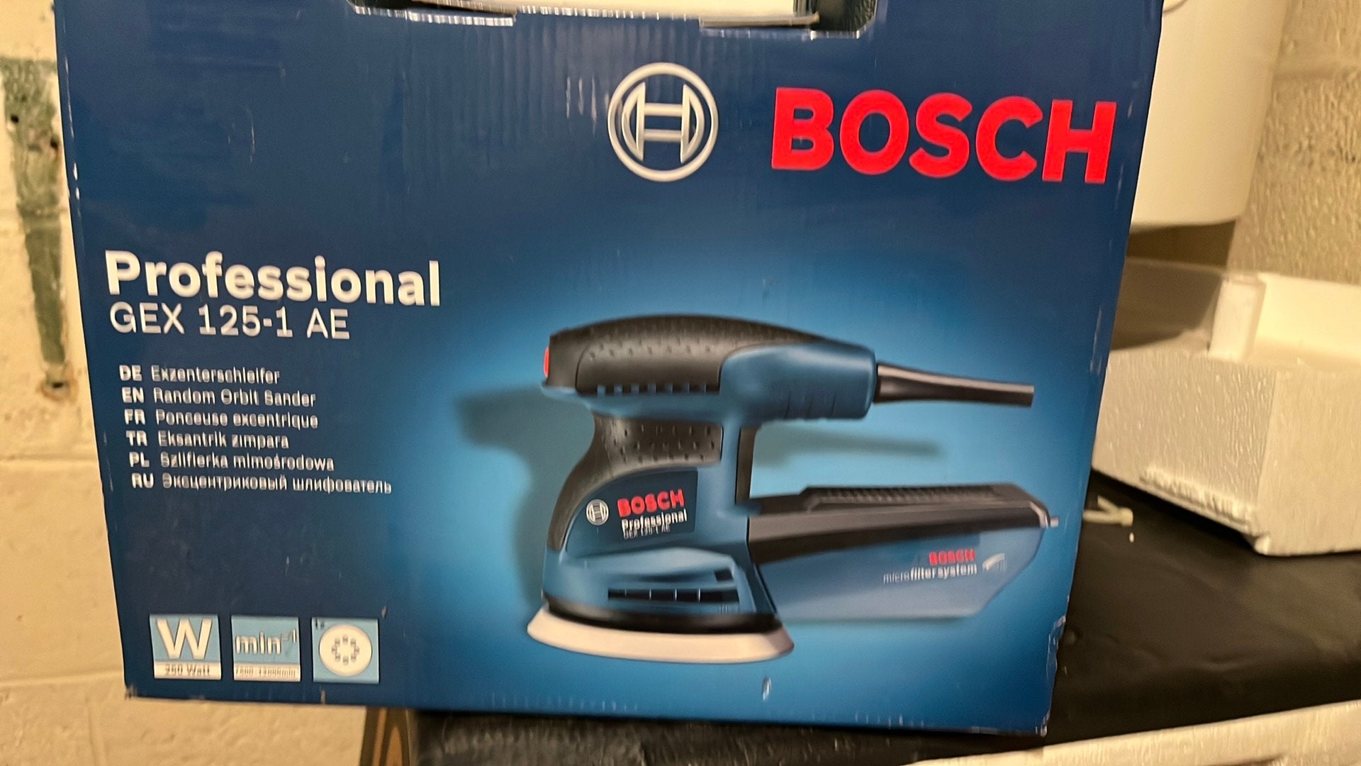 Bosch excentrische schuurmachine, Doe-het-zelf en Bouw, Gereedschap | Schuurmachines, Ophalen, Zo goed als nieuw