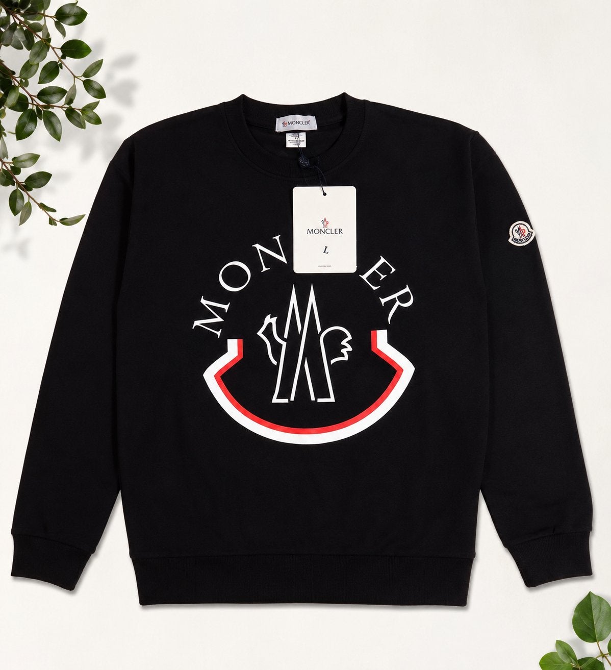 Pull Moncler neuf, Enlèvement ou Envoi, Neuf, Taille 52/54 (L), Noir
