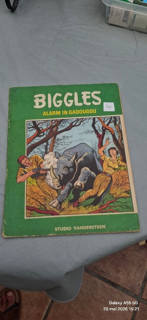 Biggles nr 14 Alarm in Gadougou, Boeken, Gelezen, Willy vandersteen, Eén stripboek, Ophalen of Verzenden