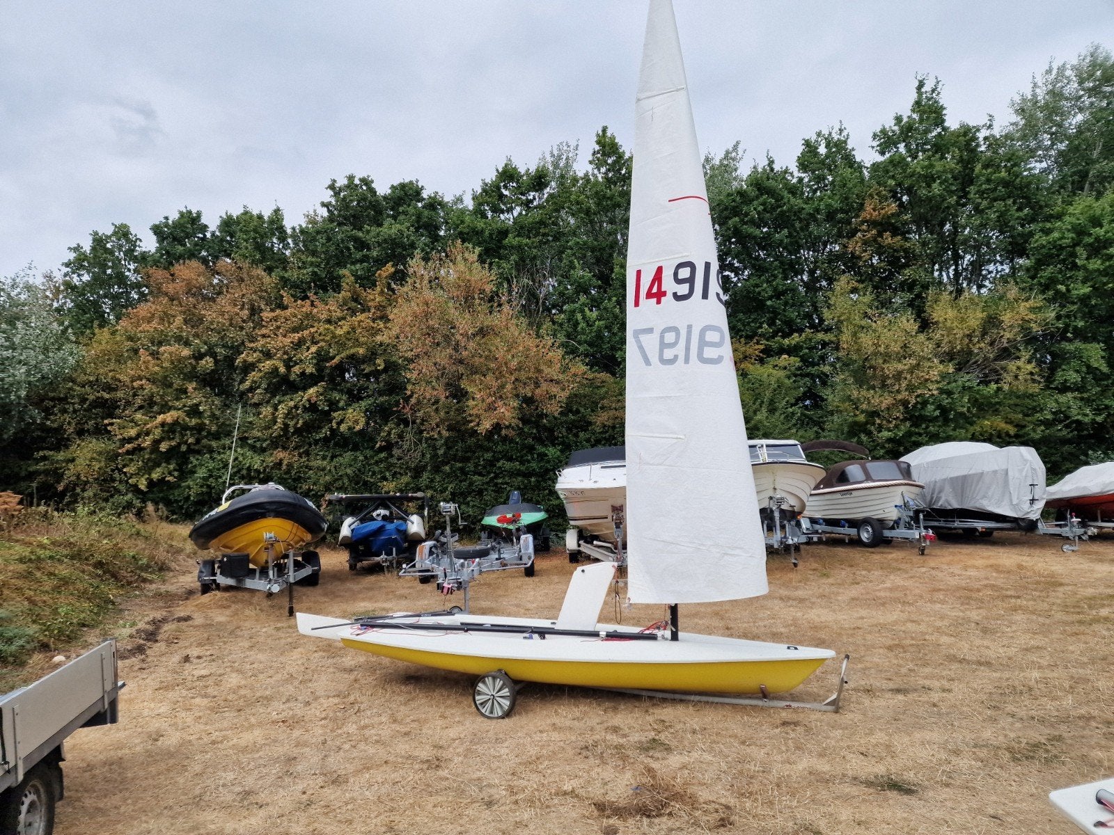 Laser Standaard / Ilca 7  nr 149197, Watersport en Boten, Open zeilboten, Laser, Ophalen, Laser, Dekzeil