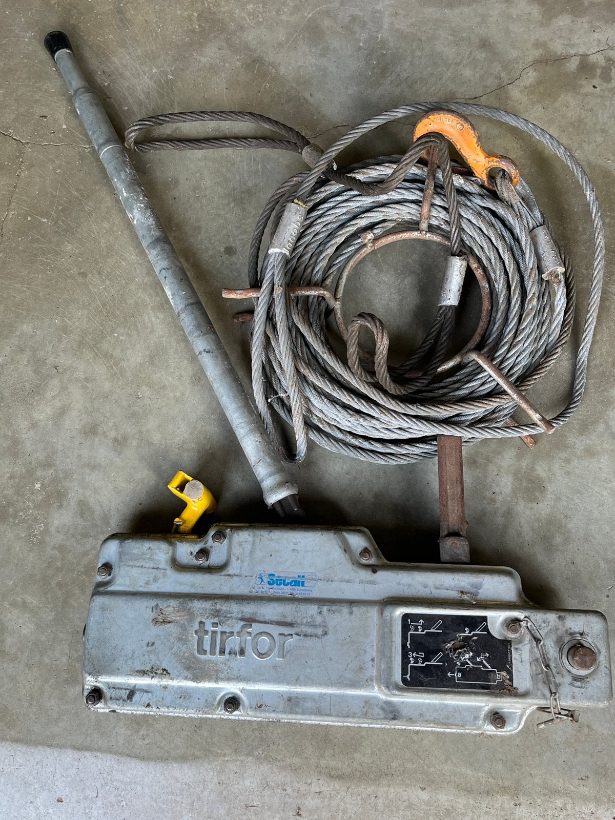 Tirfor T516 1600kg, Bricolage & Construction, Enlèvement, Utilisé