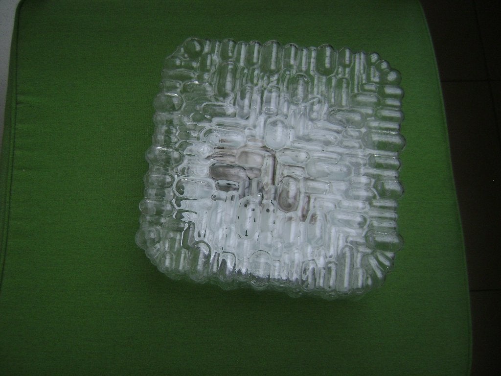 Plafondlicht., Enlèvement, Noir, Utilisé, Verre