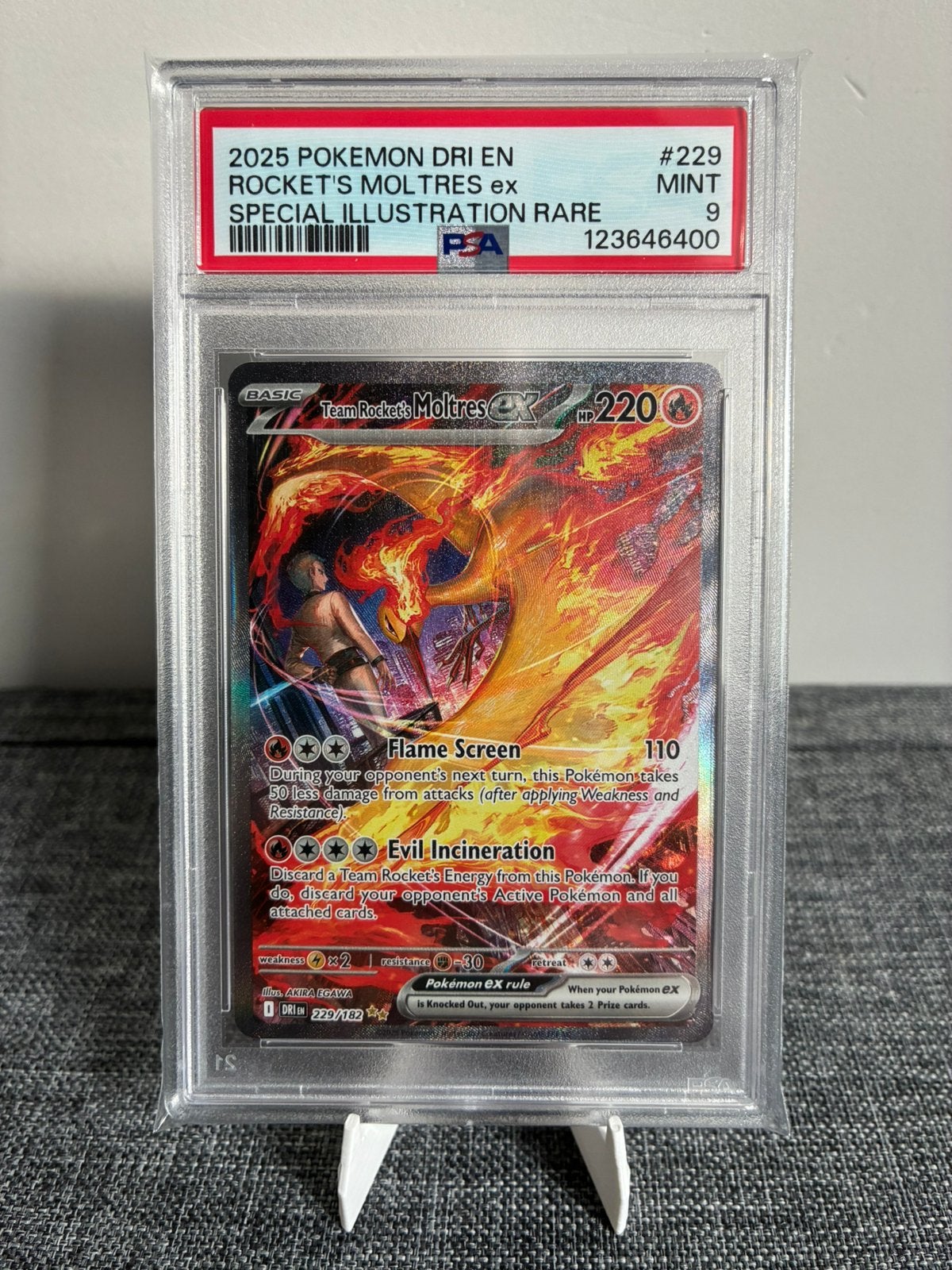 Team Rocket’s Moltres ex PSA 9, Ophalen of Verzenden, Zo goed als nieuw