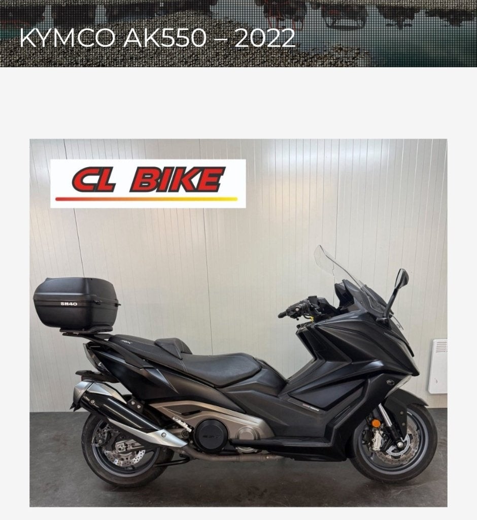 Moto / Scooter Kymco AK550, Ophalen
