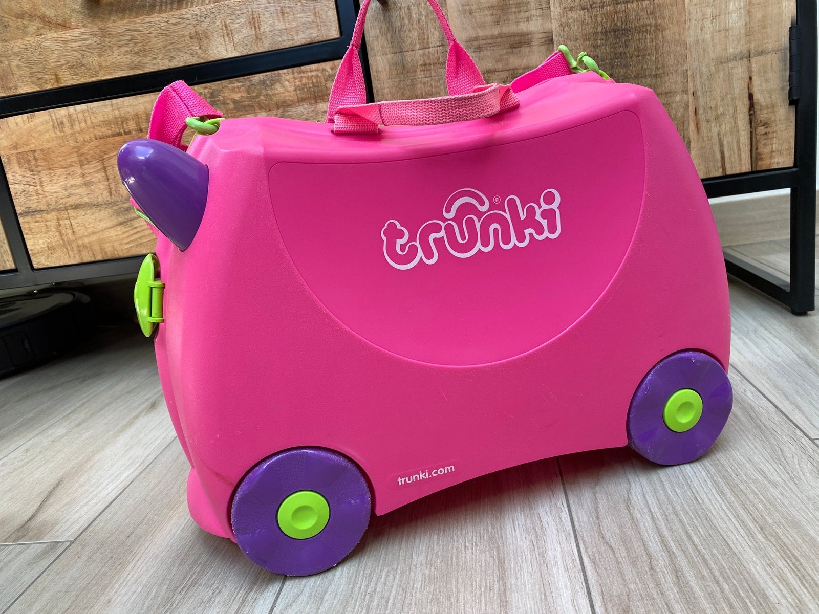 Trunki Ride-on reiskoffer voor kinderen, Ophalen, Gebruikt, Hard kunststof, Wieltjes