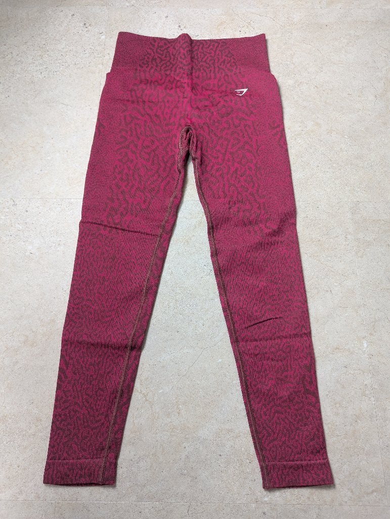 Legging Gymshark Rouge, Rouge, Taille 36 (S), Comme neuf, Fitness ou Aérobic