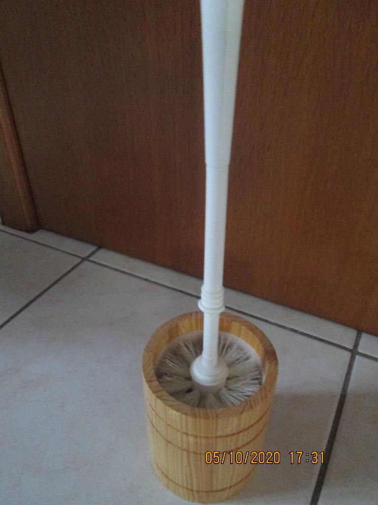 Porte brosse WC en bois, Huis en Inrichting, Badkamer | Badtextiel en Accessoires, Ophalen, Nieuw, Bruin, Overige typen