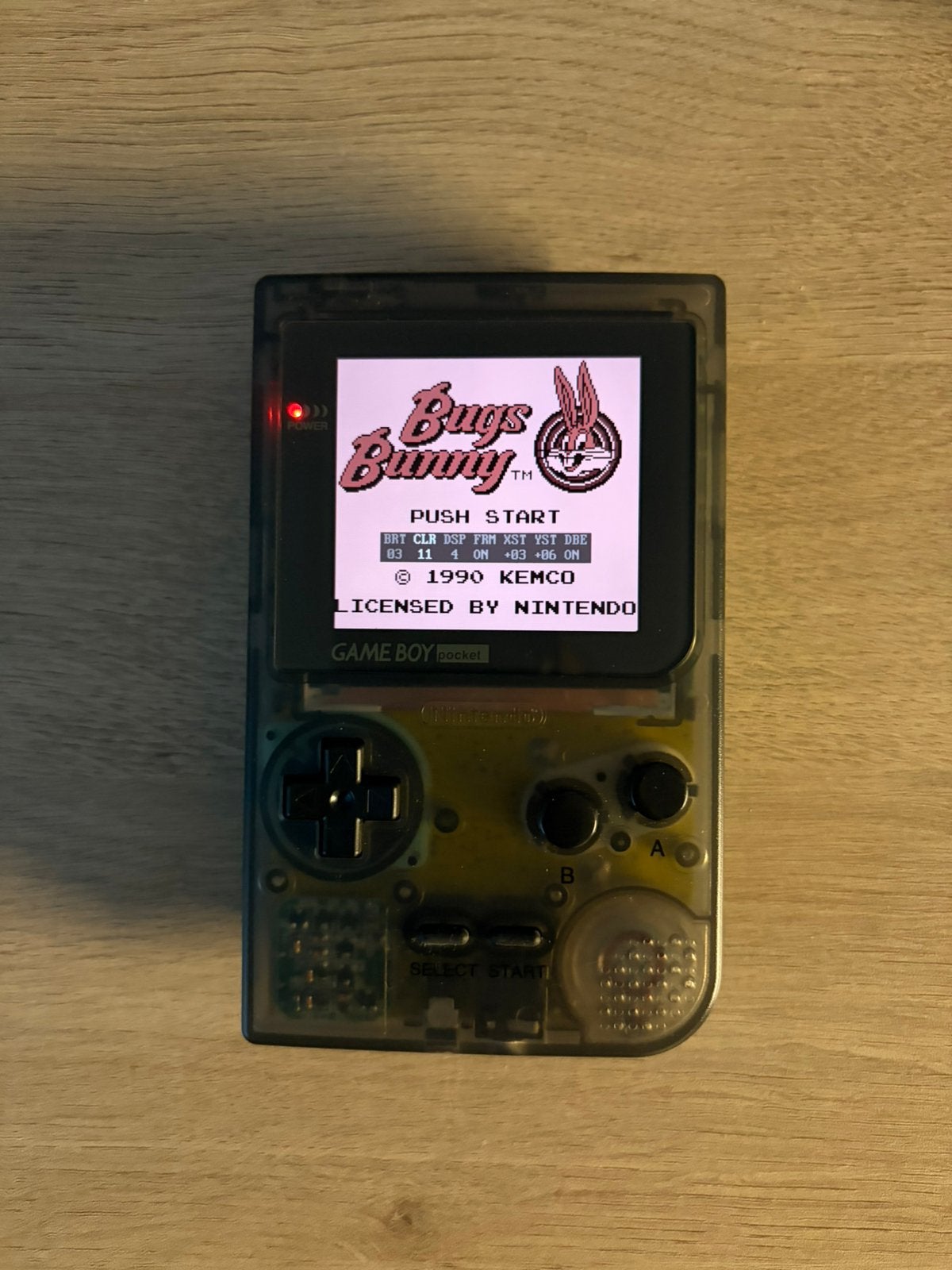 Game boy pocket ips clear black, Ophalen of Verzenden, Zo goed als nieuw, Game Boy Pocket