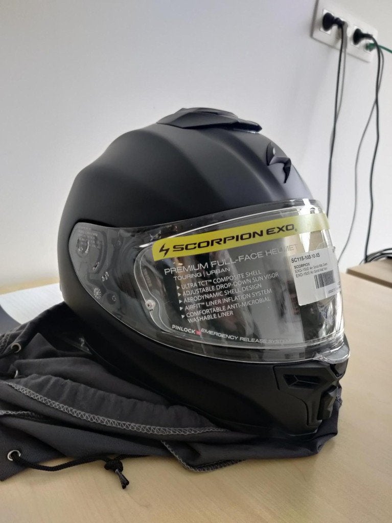 Scorpion EXO-1500 Air Matt Black | Splinternieuw, Motoren, Dames, Ophalen of Verzenden, Integraalhelm, Nieuw met kaartje