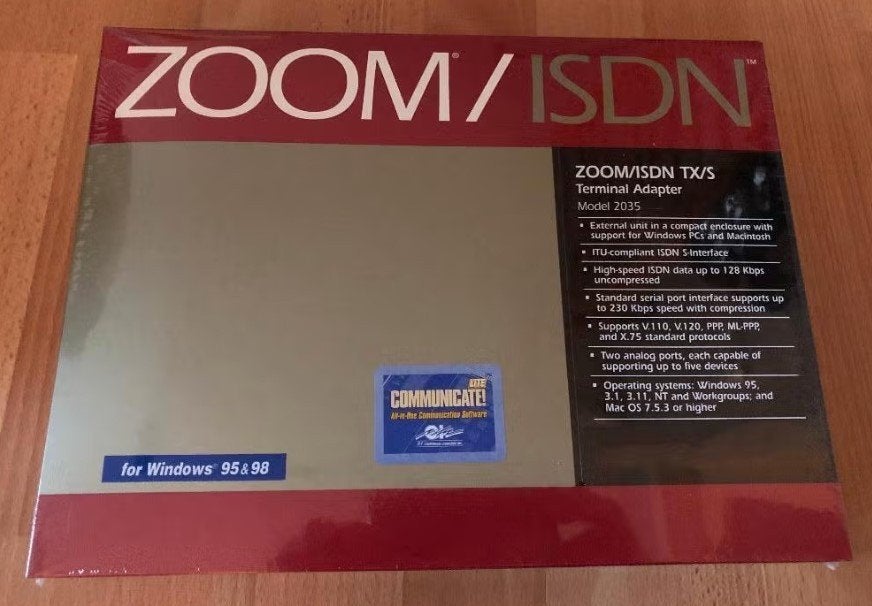Zoom ISDN Model 2035 externe faxmodem (NIEUW), Ophalen, Nieuw, Zoom