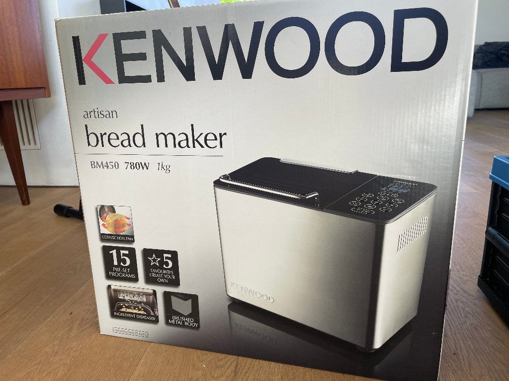 Kenwood Bread Maker BM450, Zo goed als nieuw, 400 tot 800 gram deeg, Kijkvenster, Ophalen
